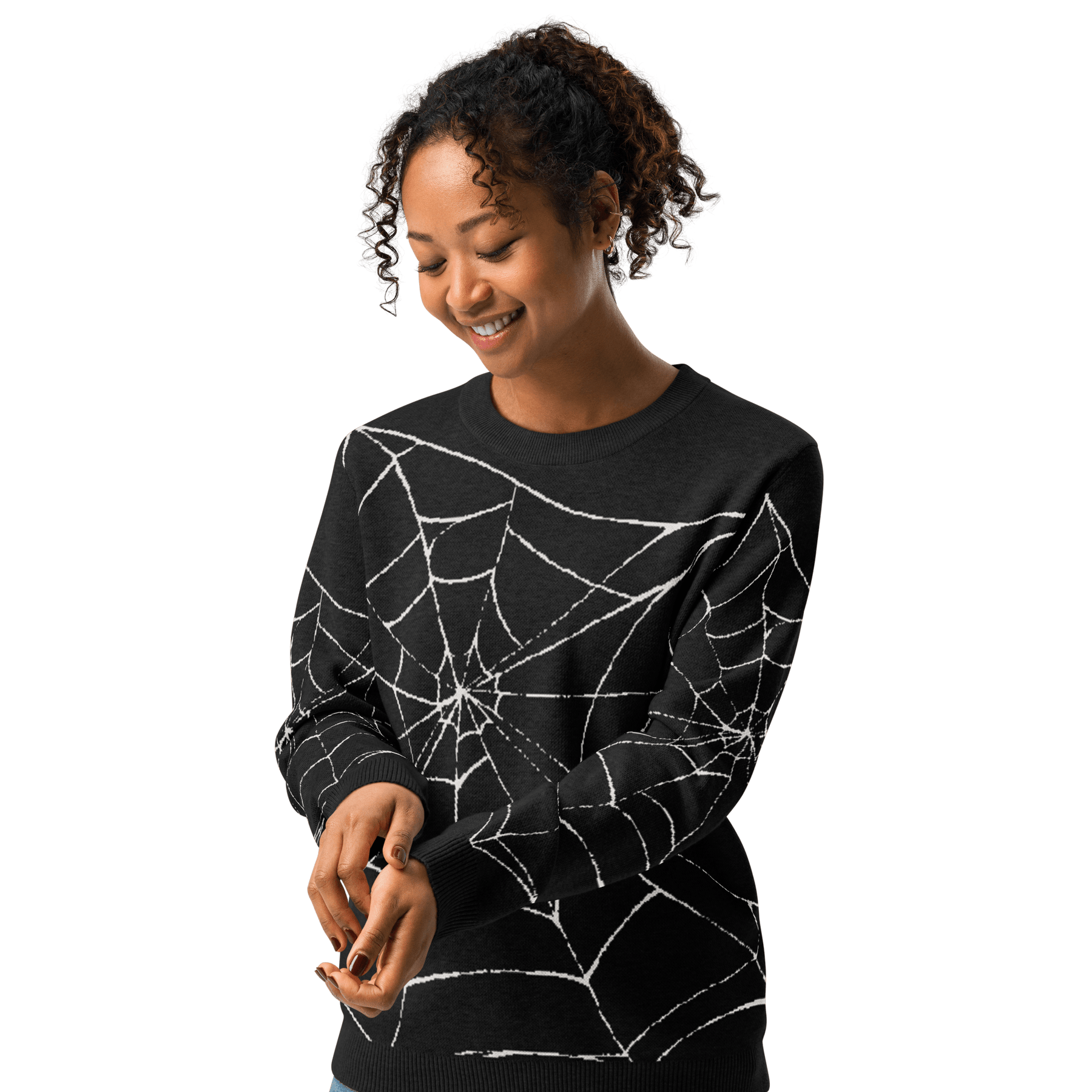 Web Weaver Knit Crew Neck Sweater - Goth Cloth Co.7150911_19635