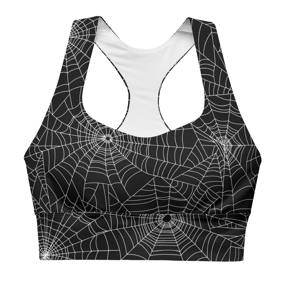 Web Weaver Longline Sports Bra - Goth Cloth Co.4026337_12290