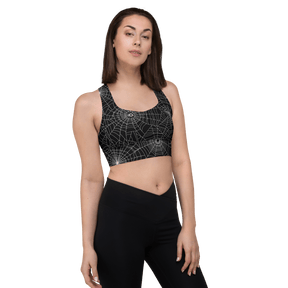 Web Weaver Longline Sports Bra - Goth Cloth Co.4026337_12290