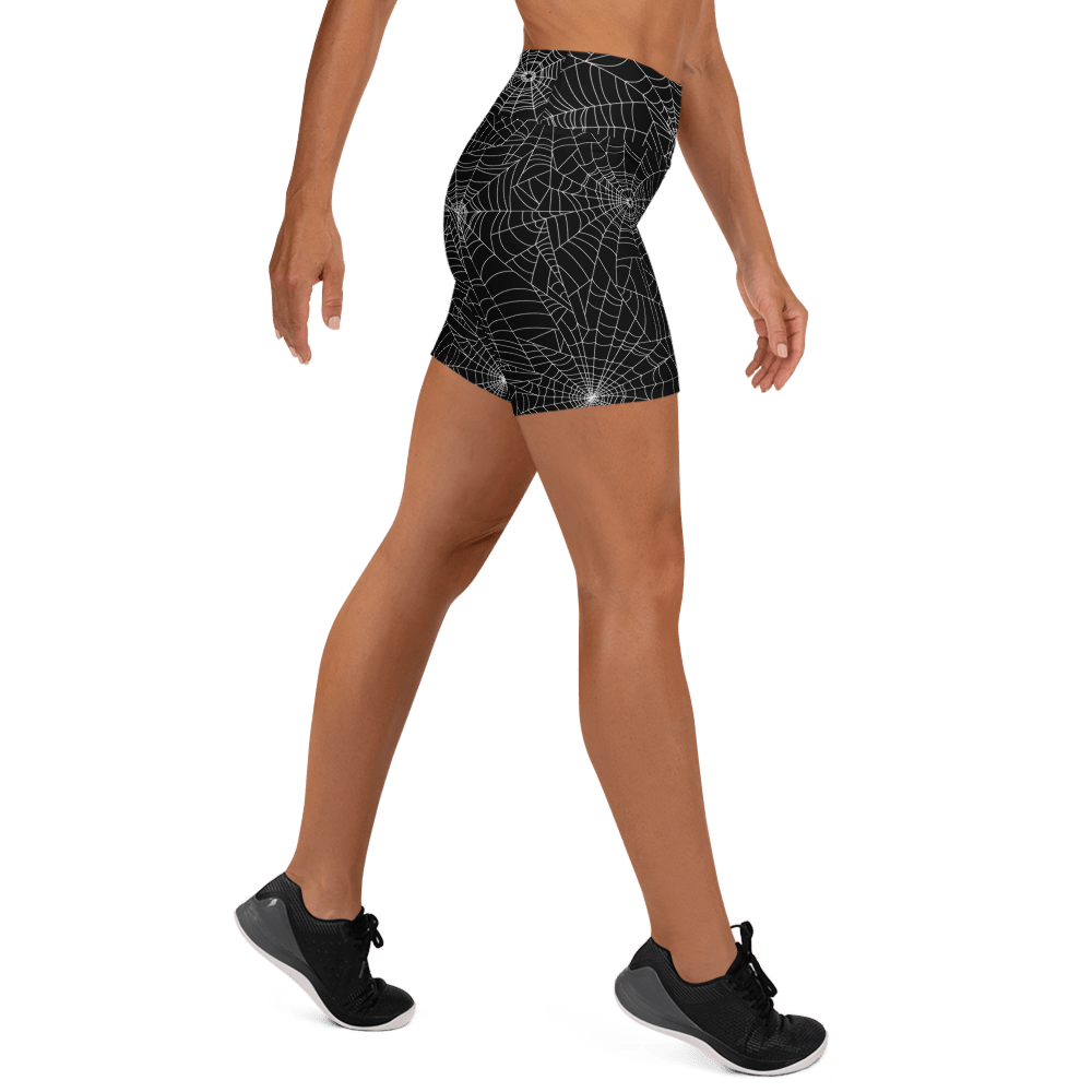 Web Weaver Yoga Shorts - Goth Cloth Co.2490829_9079