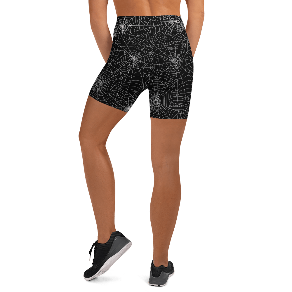 Web Weaver Yoga Shorts - Goth Cloth Co.2490829_9079