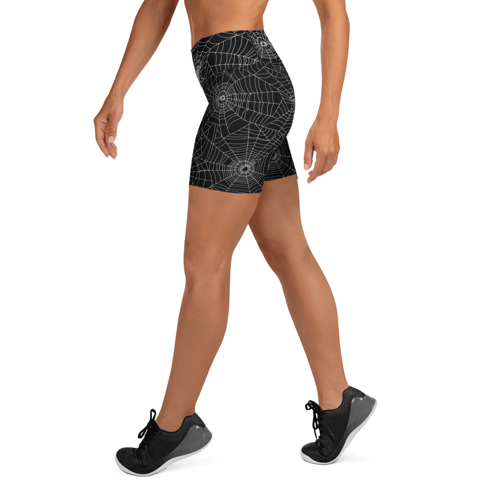 Web Weaver Yoga Shorts - Goth Cloth Co.2490829_9079