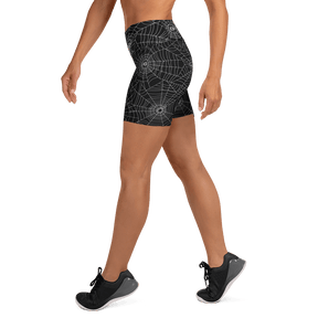 Web Weaver Yoga Shorts - Goth Cloth Co.2490829_9079