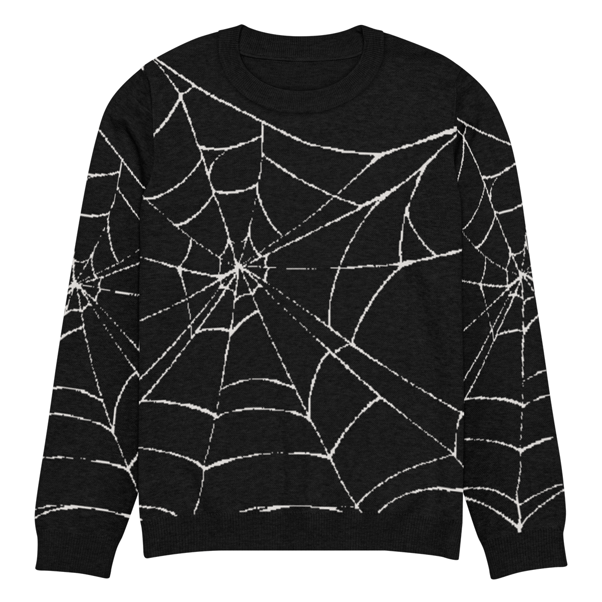 Spider Web Knit Sweater | Gothic Halloween Pullover
