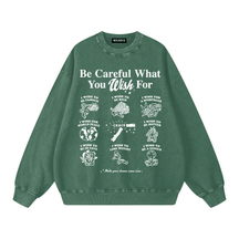 What You Wish For Acid Wash Sweatshirt - Goth Cloth Co.gymwear260815PODRA0513011