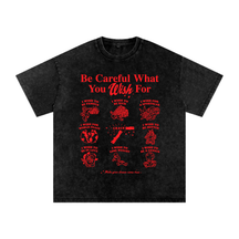 What You Wish For Acid Wash T-Shirt - Goth Cloth Co.gymwear260814PODPQ2658001