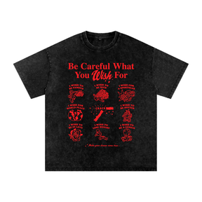 What You Wish For Acid Wash T-Shirt - Goth Cloth Co.gymwear260814PODPQ2658001