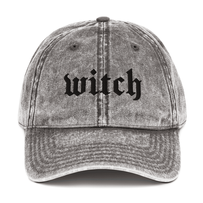 Witch Vintage Acid Wash Dad Cap - Goth Cloth Co.7227050_10803