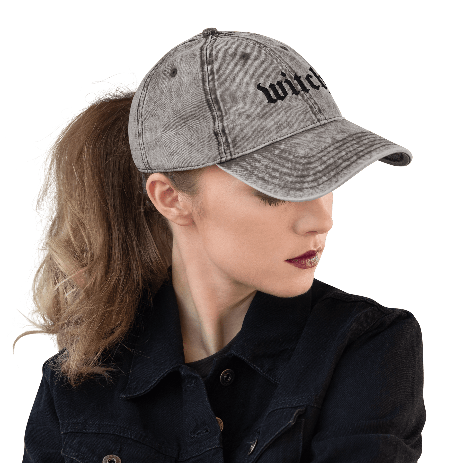 Witch Vintage Acid Wash Dad Cap - Goth Cloth Co.7227050_9793