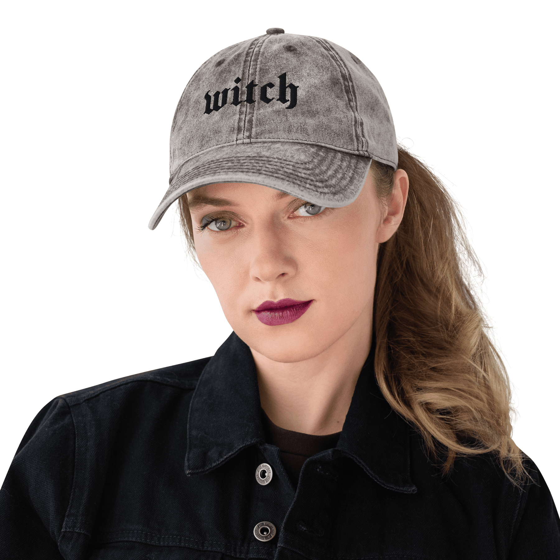 Witch Vintage Acid Wash Dad Cap - Goth Cloth Co.7227050_9793