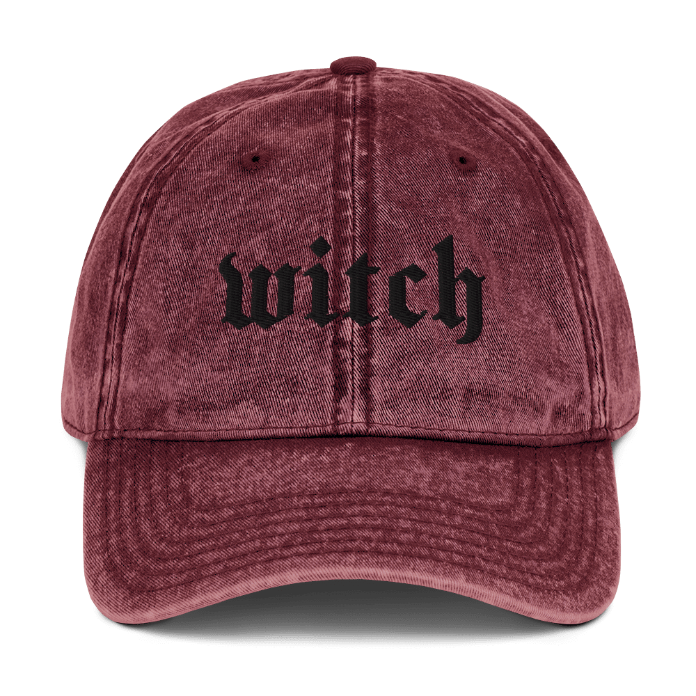 Witch Vintage Acid Wash Dad Cap - Goth Cloth Co.7227050_9793