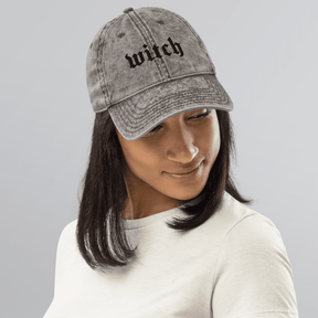 Witch Vintage Acid Wash Dad Cap - Goth Cloth Co.7227050_9793