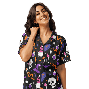 Witch's Whimsy Silky Pajama Top - Goth Cloth Co.1477404_20964