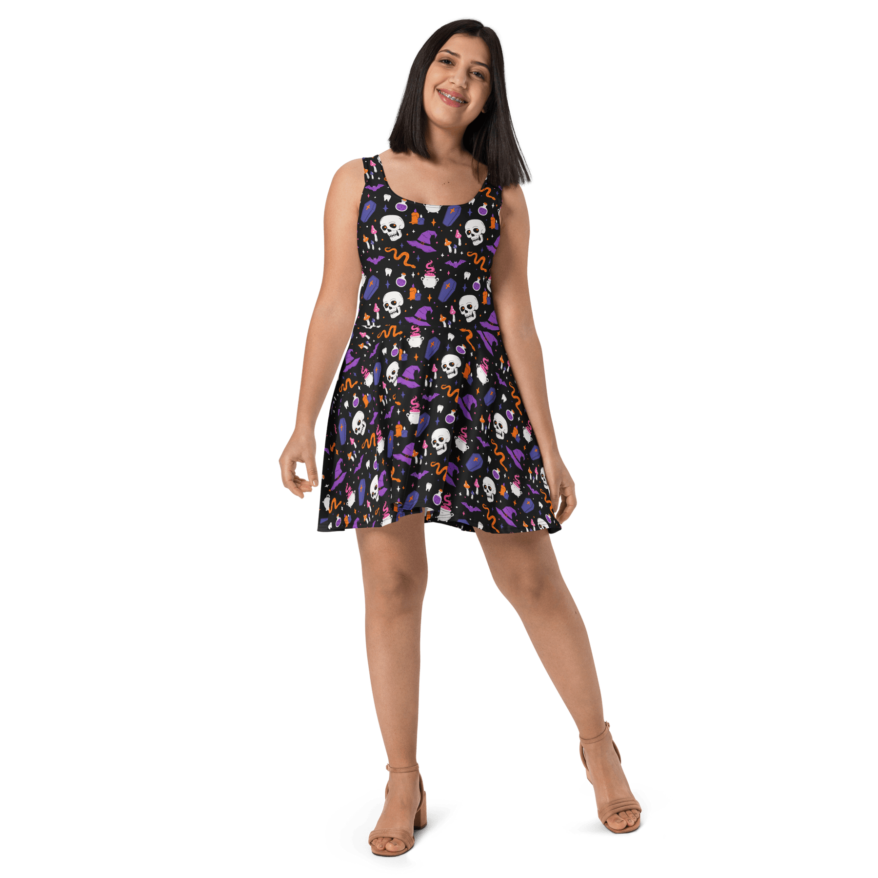 Witch's Whimsy Skater Dress - Goth Cloth Co.2998735_9613