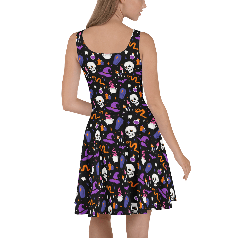 Witch's Whimsy Skater Dress - Goth Cloth Co.2998735_9613