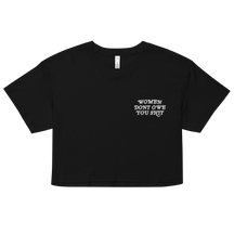 Women Don't Owe You Embroidered Crop Top - Goth Cloth Co.2322081_16094