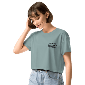 Women Don't Owe You Embroidered Crop Top - Goth Cloth Co.4373114_20243