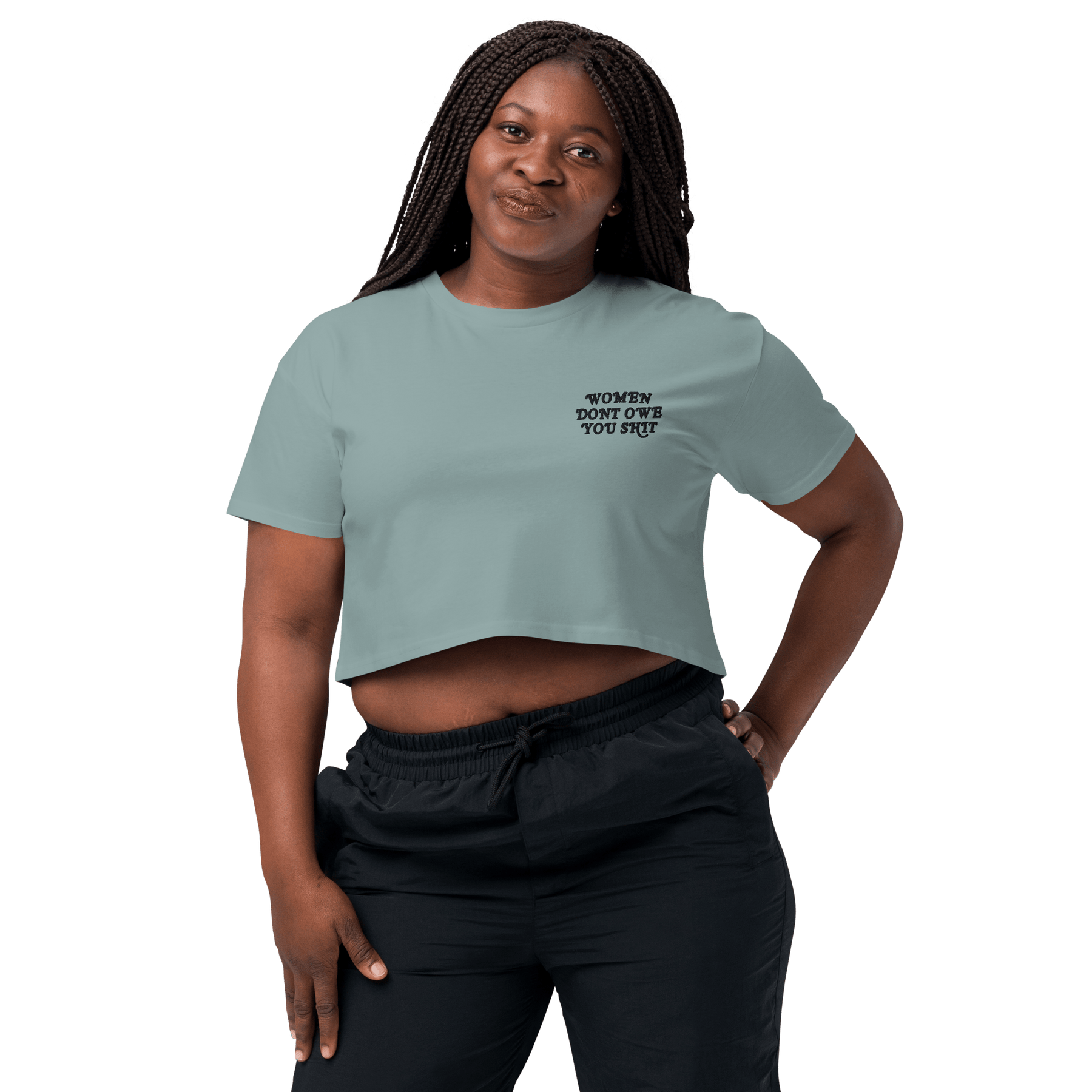Women Don't Owe You Embroidered Crop Top - Goth Cloth Co.4373114_20243