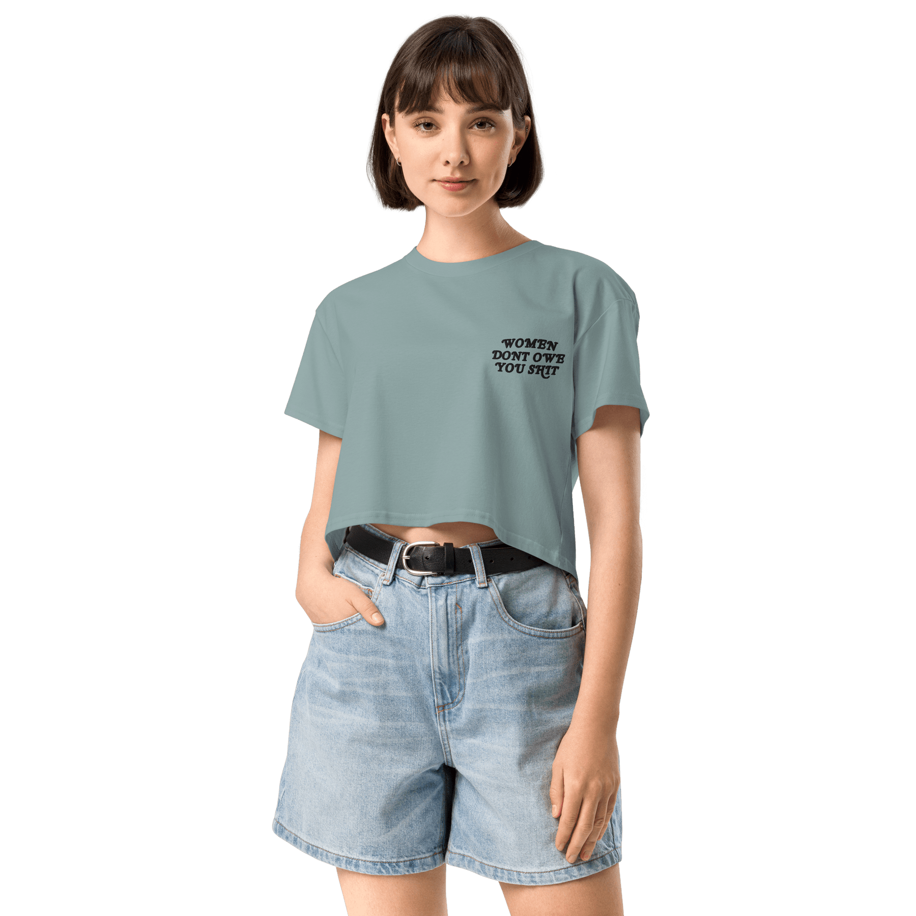 Women Don't Owe You Embroidered Crop Top - Goth Cloth Co.4373114_20243