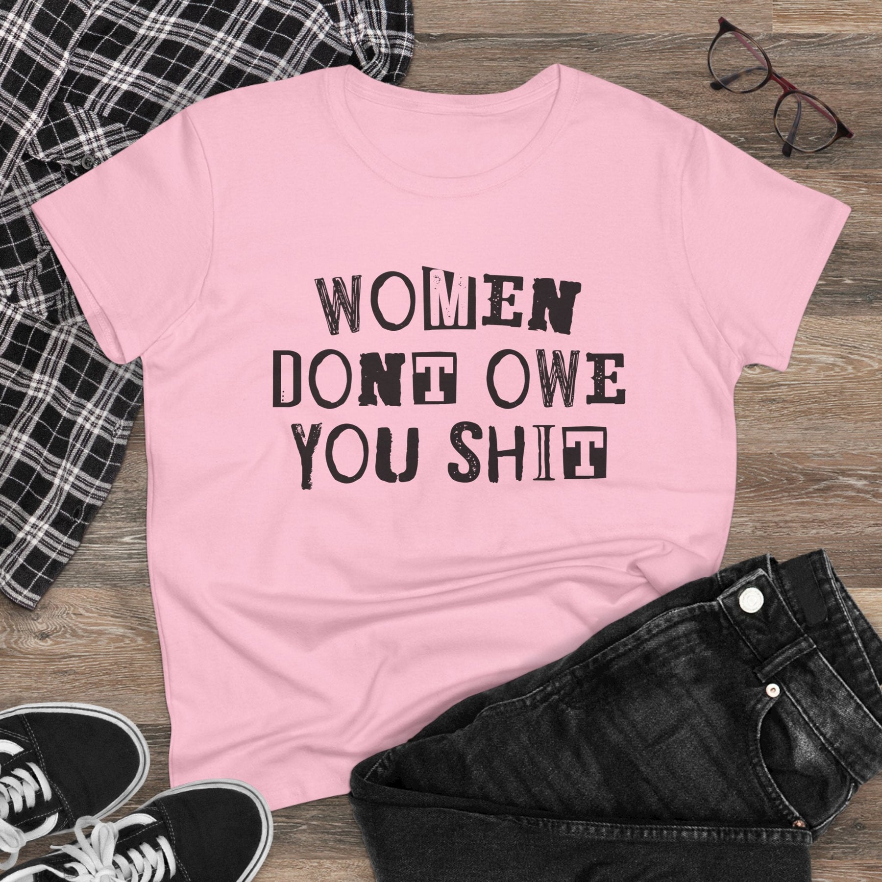 Women Don't Owe You Women's Baby Tee - Goth Cloth Co.T-Shirt16015855473649101965
