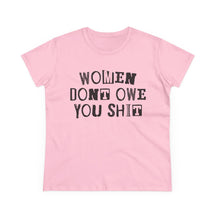 Women Don't Owe You Women's Baby Tee - Goth Cloth Co.T-Shirt16015855473649101965