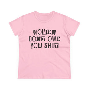 Women Don't Owe You Women's Baby Tee - Goth Cloth Co.T-Shirt16015855473649101965