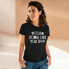 Women Don't Owe You Women's Baby Tee - Goth Cloth Co.T-Shirt16015855473649101965