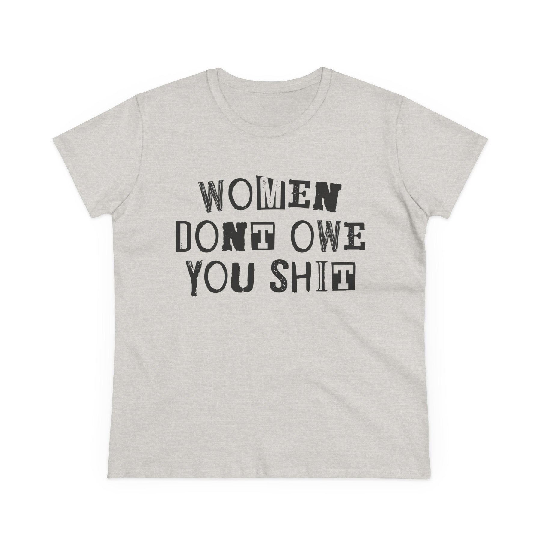 Women Don't Owe You Women's Baby Tee - Goth Cloth Co.T-Shirt18340194887237631917