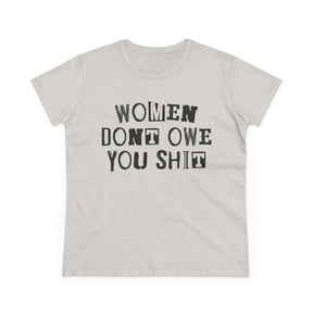 Women Don't Owe You Women's Baby Tee - Goth Cloth Co.T-Shirt18340194887237631917