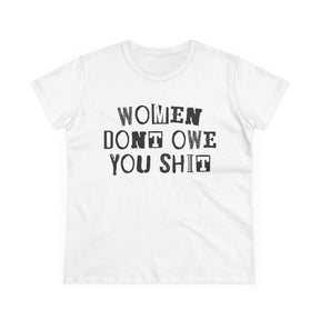 Women Don't Owe You Women's Baby Tee - Goth Cloth Co.T-Shirt18340194887237631917