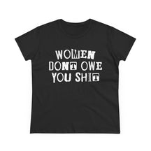 Women Don't Owe You Women's Baby Tee - Goth Cloth Co.T-Shirt28931592987617869301