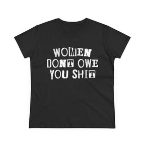 Women Don't Owe You Women's Baby Tee - Goth Cloth Co.T-Shirt28931592987617869301