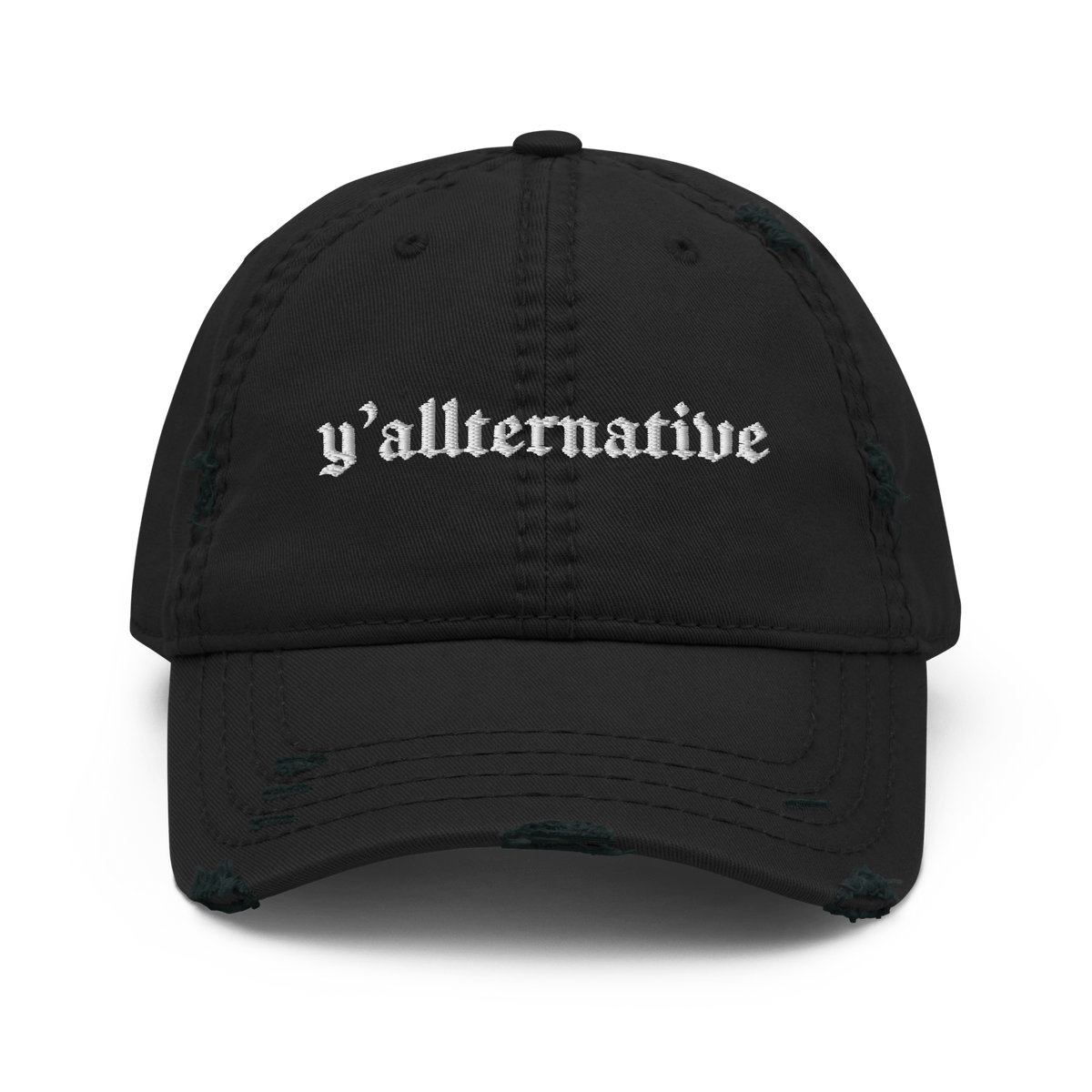 Y'allternative Distressed Dad Hat - Goth Cloth Co.9110008_10990