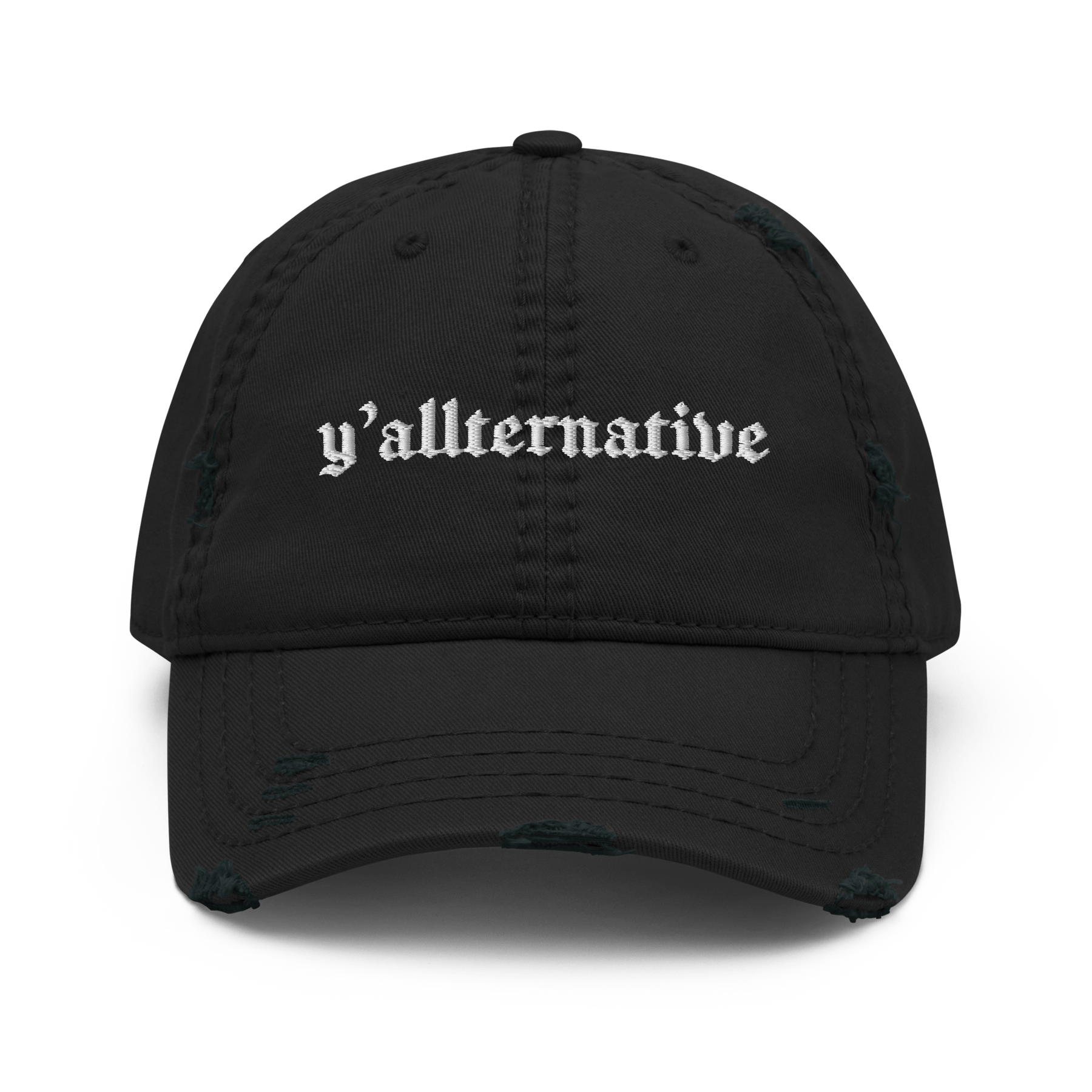 Y'allternative Distressed Dad Hat - Goth Cloth Co.9110008_10990