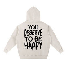 You Deserve to be Happy Acid Wash Fleece Hoodie - Goth Cloth Co.gymwear261010PODRB0505#001