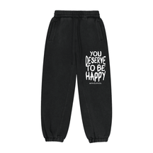 You Deserve to be Happy Vintage Wash Joggers - Goth Cloth Co.gymwear261010PODPX0423#001