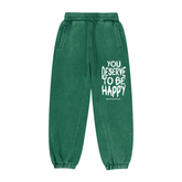You Deserve to be Happy Vintage Wash Joggers - Goth Cloth Co.gymwear261010PODPX0423#006