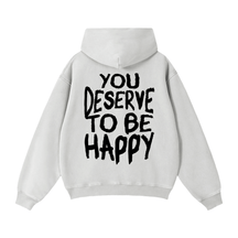 You Deserve to be Happy Zip Up Fleece Hoodie - Goth Cloth Co.gymwear261010PODTZ0544#001