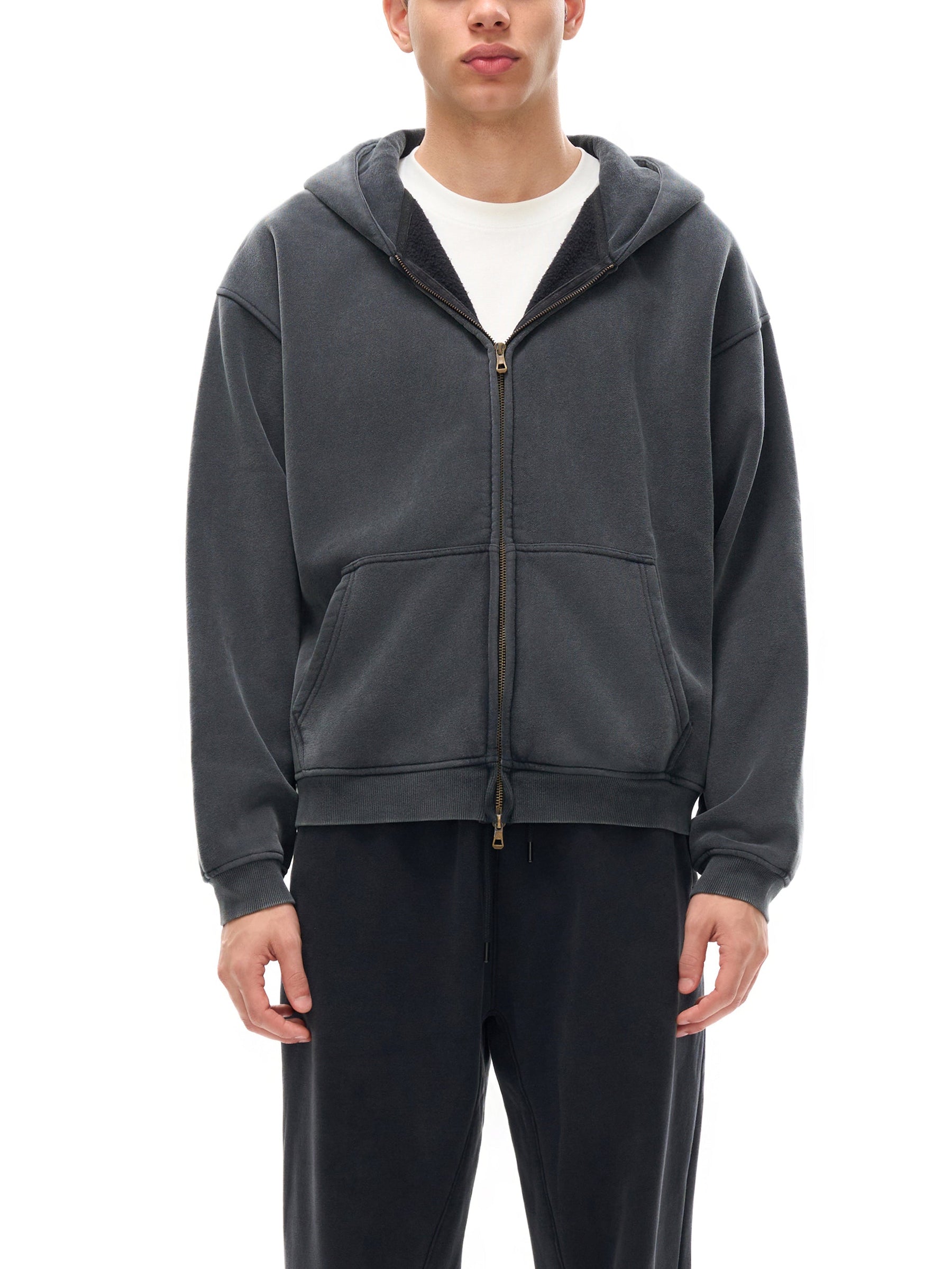 You Deserve to be Happy Zip Up Fleece Hoodie