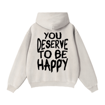 You Deserve to be Happy Zip Up Fleece Hoodie - Goth Cloth Co.gymwear261010PODTZ0544#006