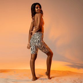 Zebra Biker Shorts (Ready to Ship) - Goth Cloth Co.final sale