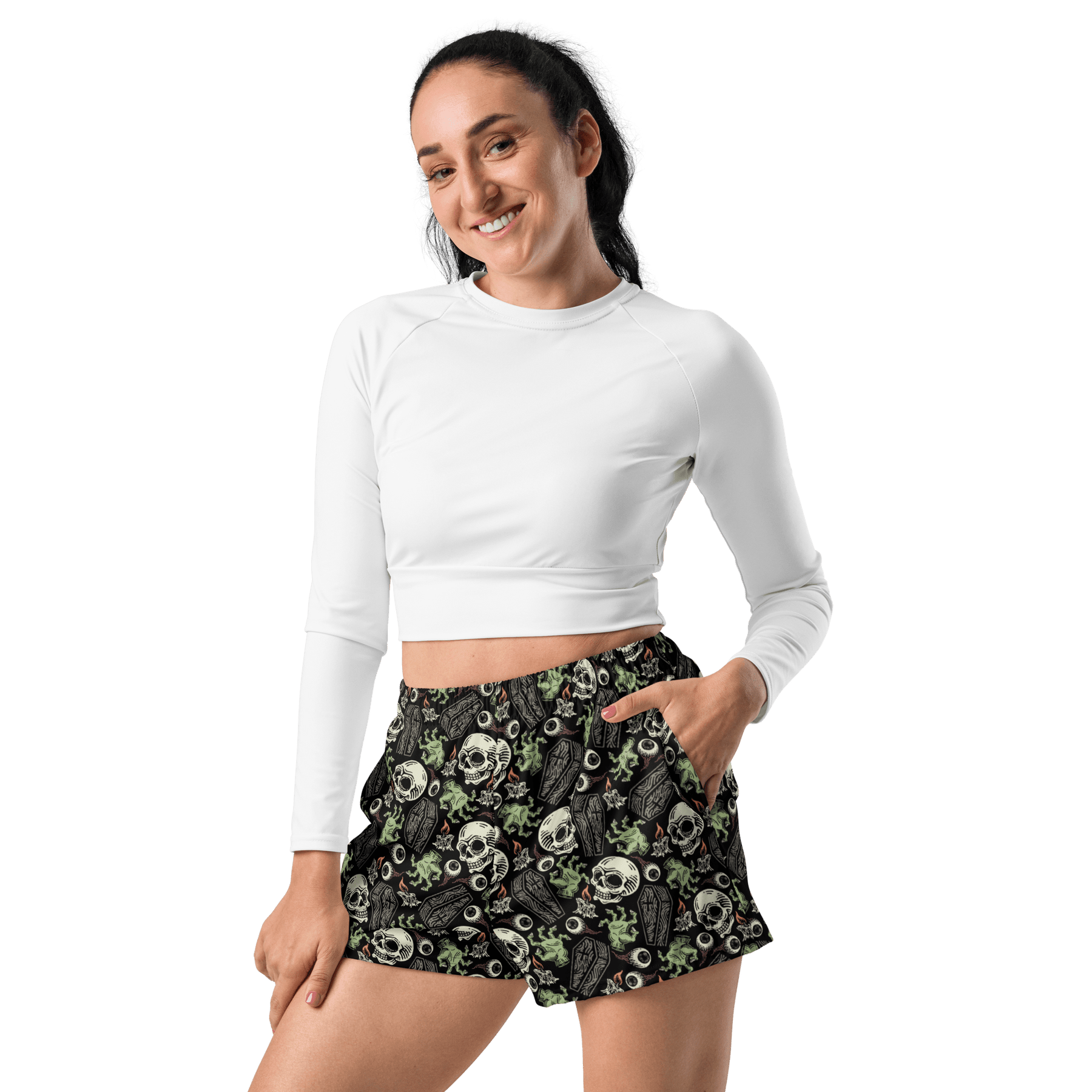 Zombabe Unisex Unlined Swim Trunks - Goth Cloth Co.6328830_9804
