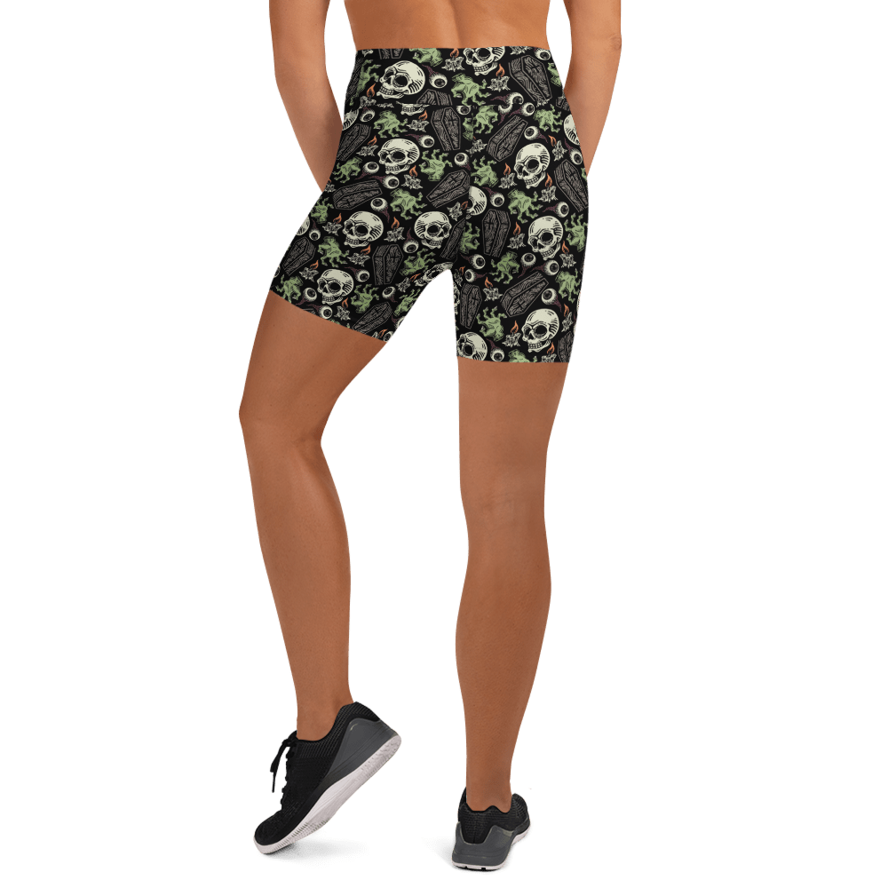 Zombabe Yoga Shorts - Goth Cloth Co.1715127_9079