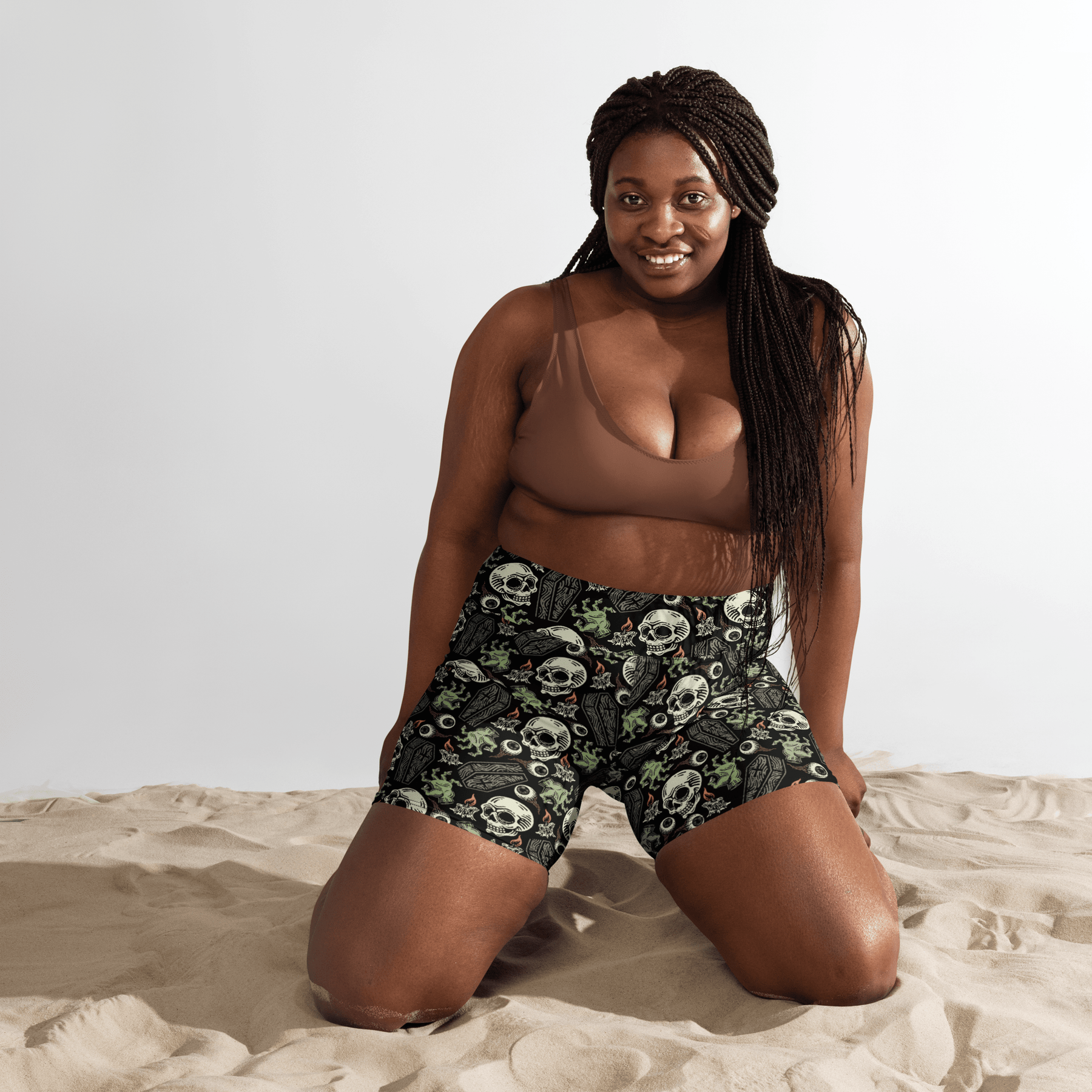 Zombabe Yoga Shorts - Goth Cloth Co.1715127_9079