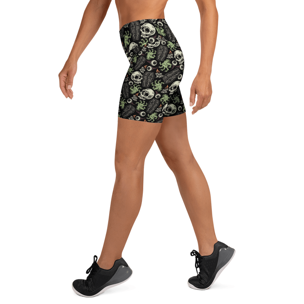 Zombabe Yoga Shorts - Goth Cloth Co.1715127_9079